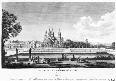 View of Cluny Abbey, from 